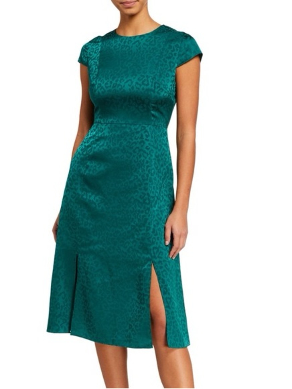 Ted Baker Green Leopard Dress 5
